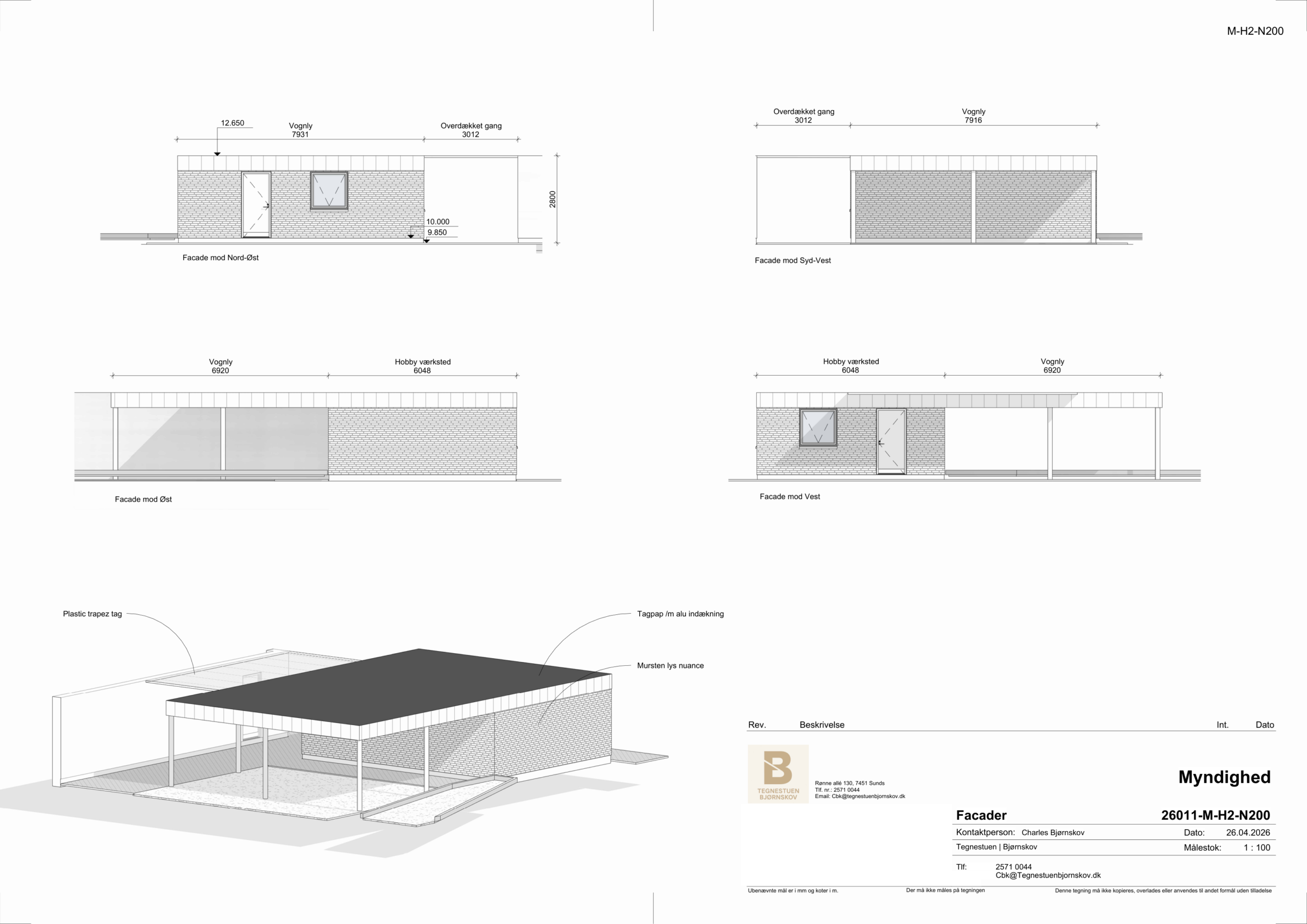Fritliggende carport